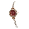 Hot-selling round watch bracelet sets, fashionable and trendy women's watches, diamond-encrusted wristwatches, quartz watches, direct sales from the manufacturer Item Picture